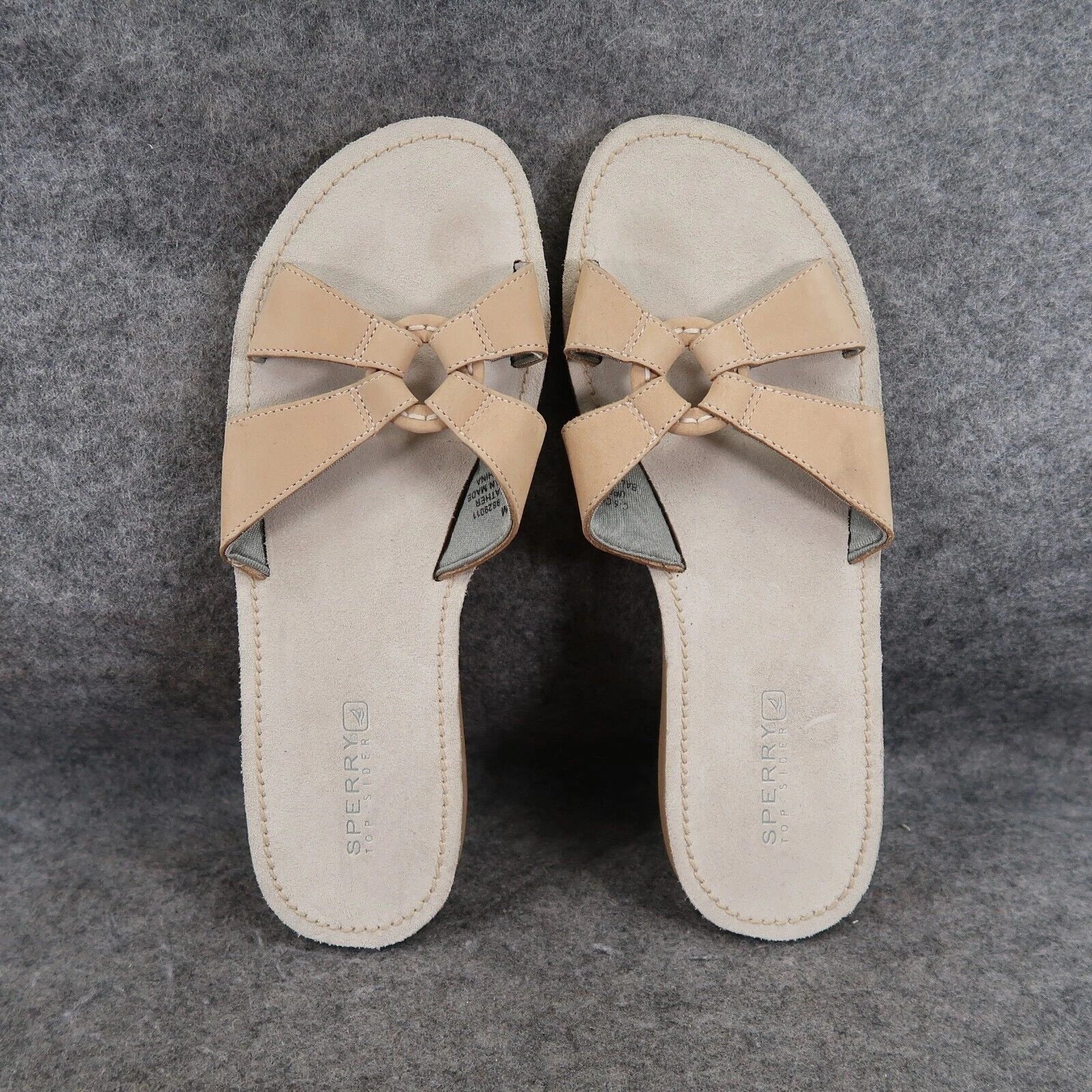 Sperry Shoes Womens 9 Slide Sandals Leather Slip On Fashion Comfort Top Sider