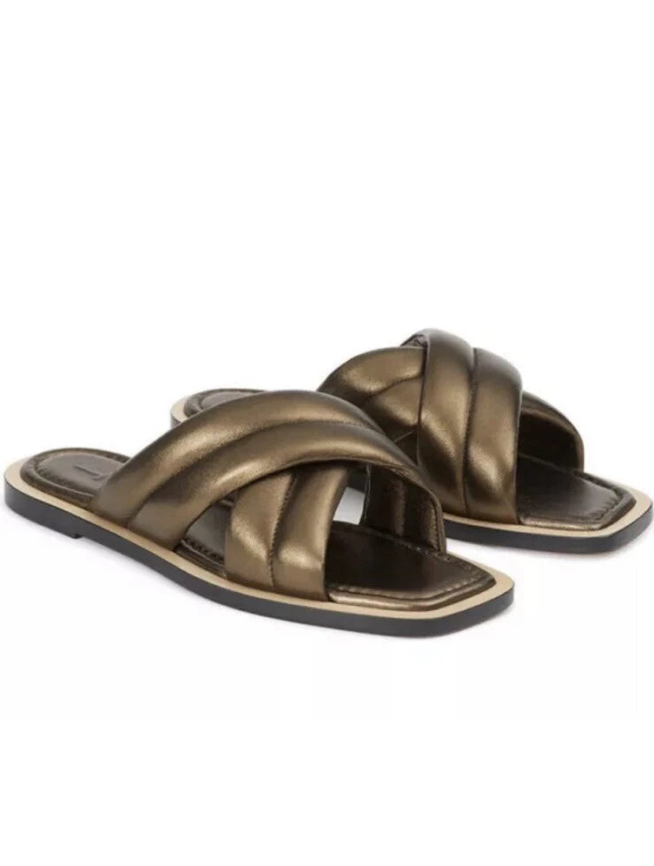 LAFAYETTE 148 NEW YORK Donne Slide Sandal Sz 37/US 7 $447