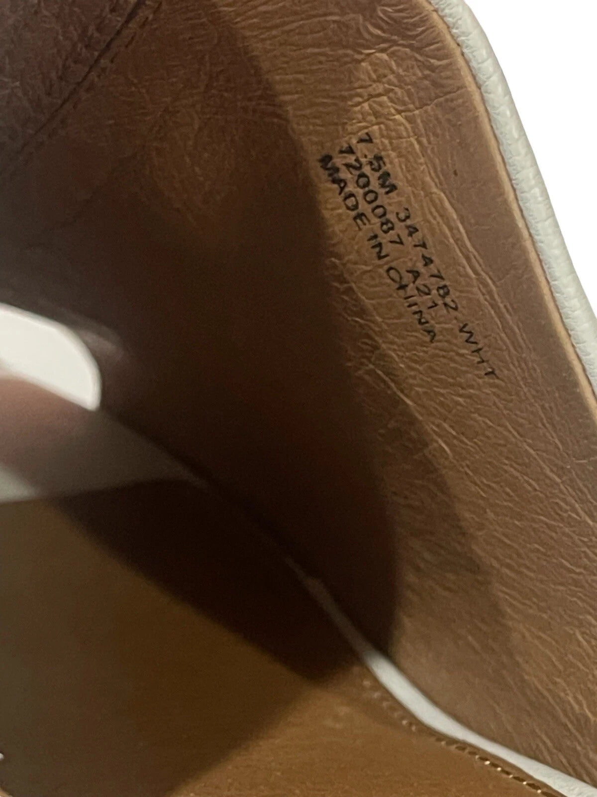 FRYE Lucia  Women’s White Leather Sandals Casual Summer Mules Size 7.5 M