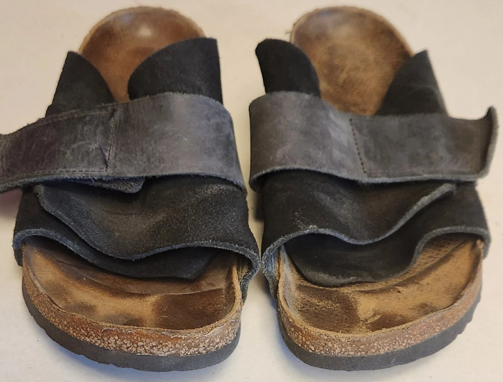 BIRKENSTOCK Flip Flop EUR 41 265 L10 M8 Black Straps Brown Sandals Strap Shoes