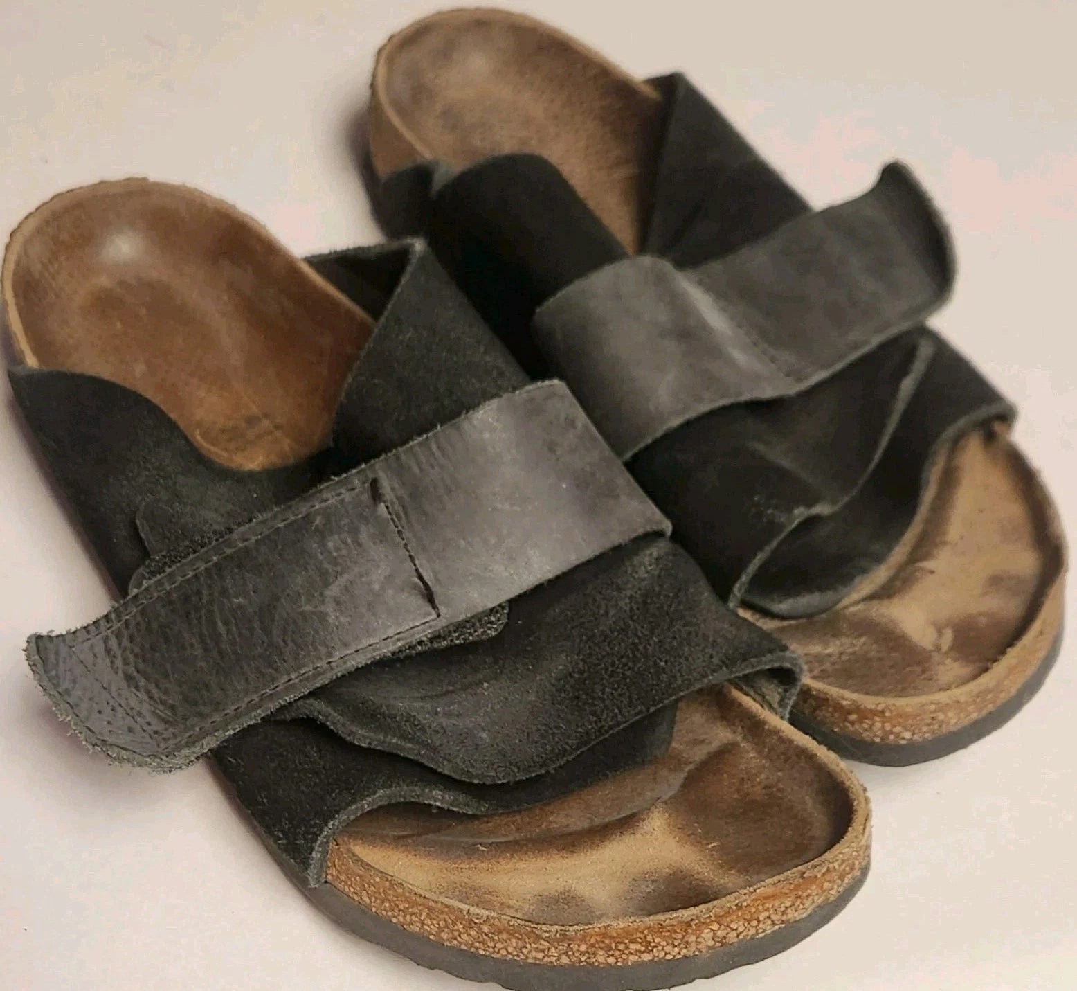 BIRKENSTOCK Flip Flop EUR 41 265 L10 M8 Black Straps Brown Sandals Strap Shoes