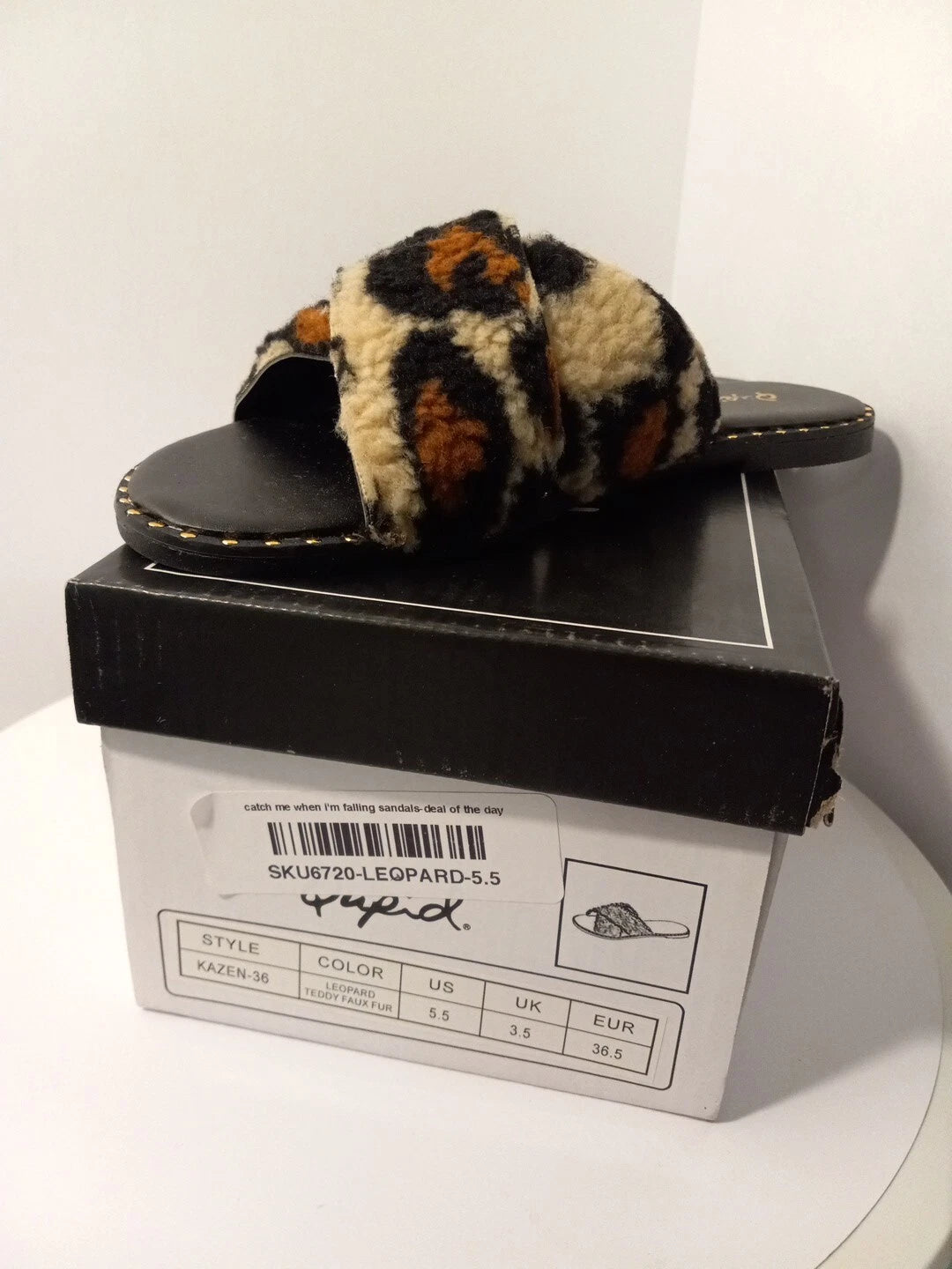 Qupid Karzen 36  Style Woman Leopard Sandals  various Size available