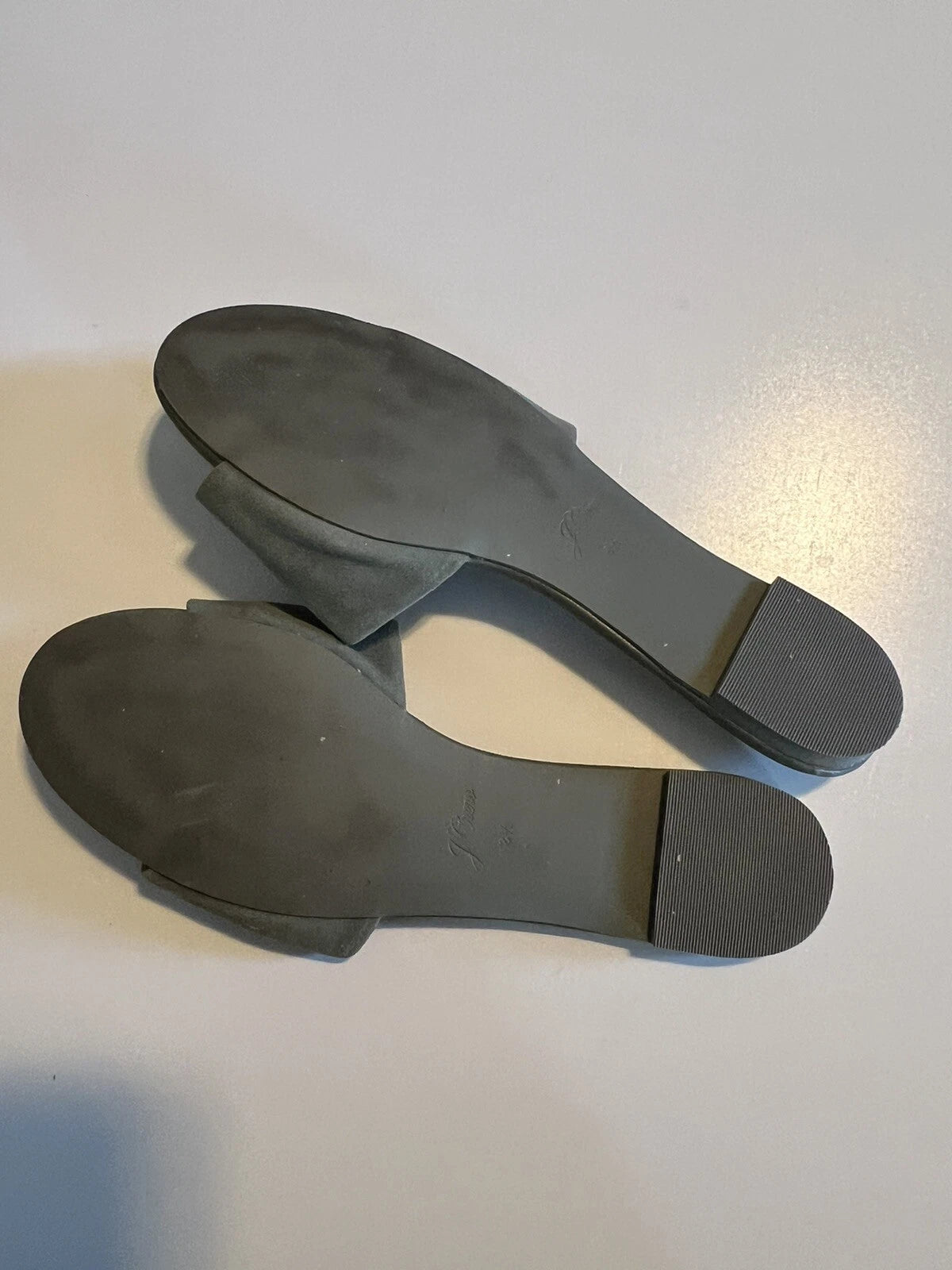 jcrew sandals Olive green leather Upper Size Slip On 8.5 Slide Style L5465