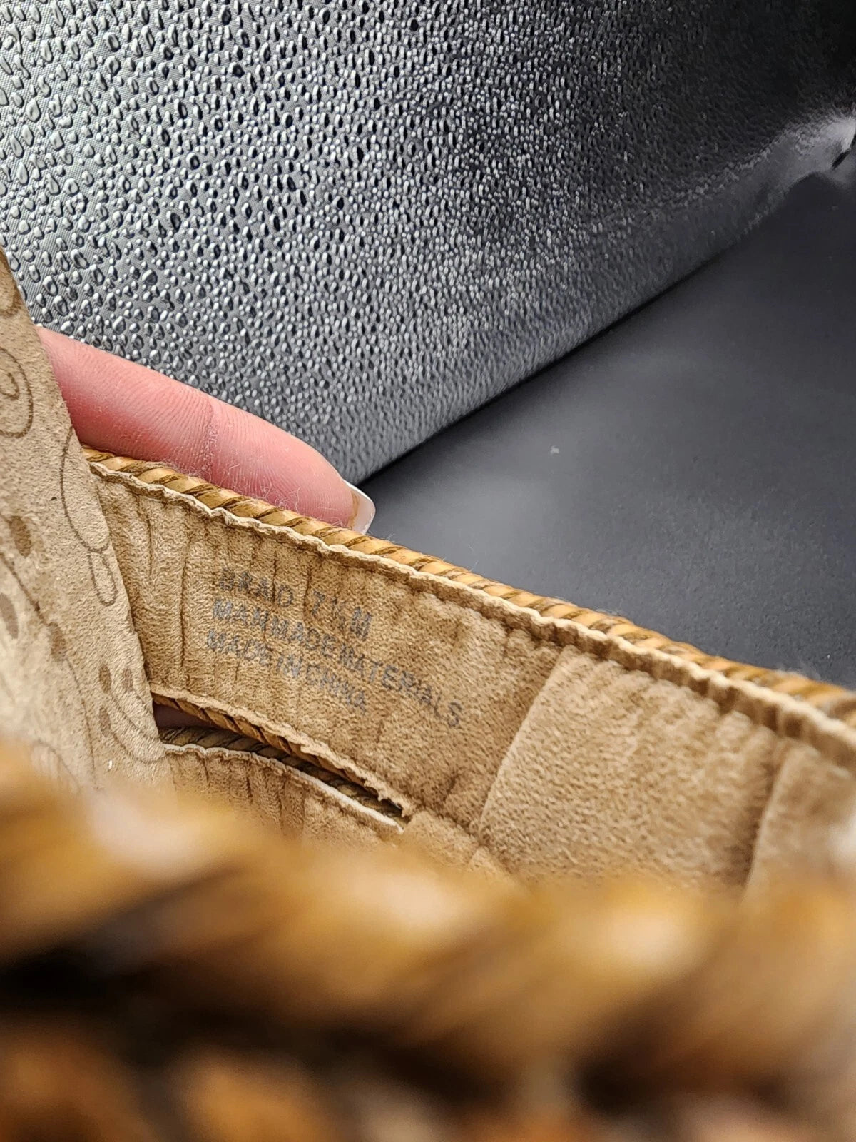 SBICCA Multi-colored 'Braid' Style Slide Sandals Women's Size 7.5M