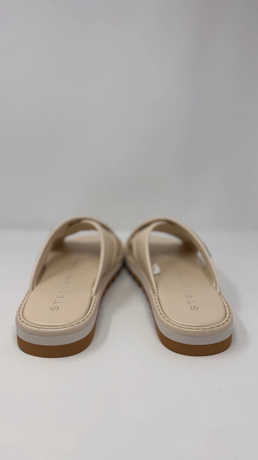 Stella McCartney Women’s Sneakelyse Twist Cream Sandals Size 10 US / 40 EU
