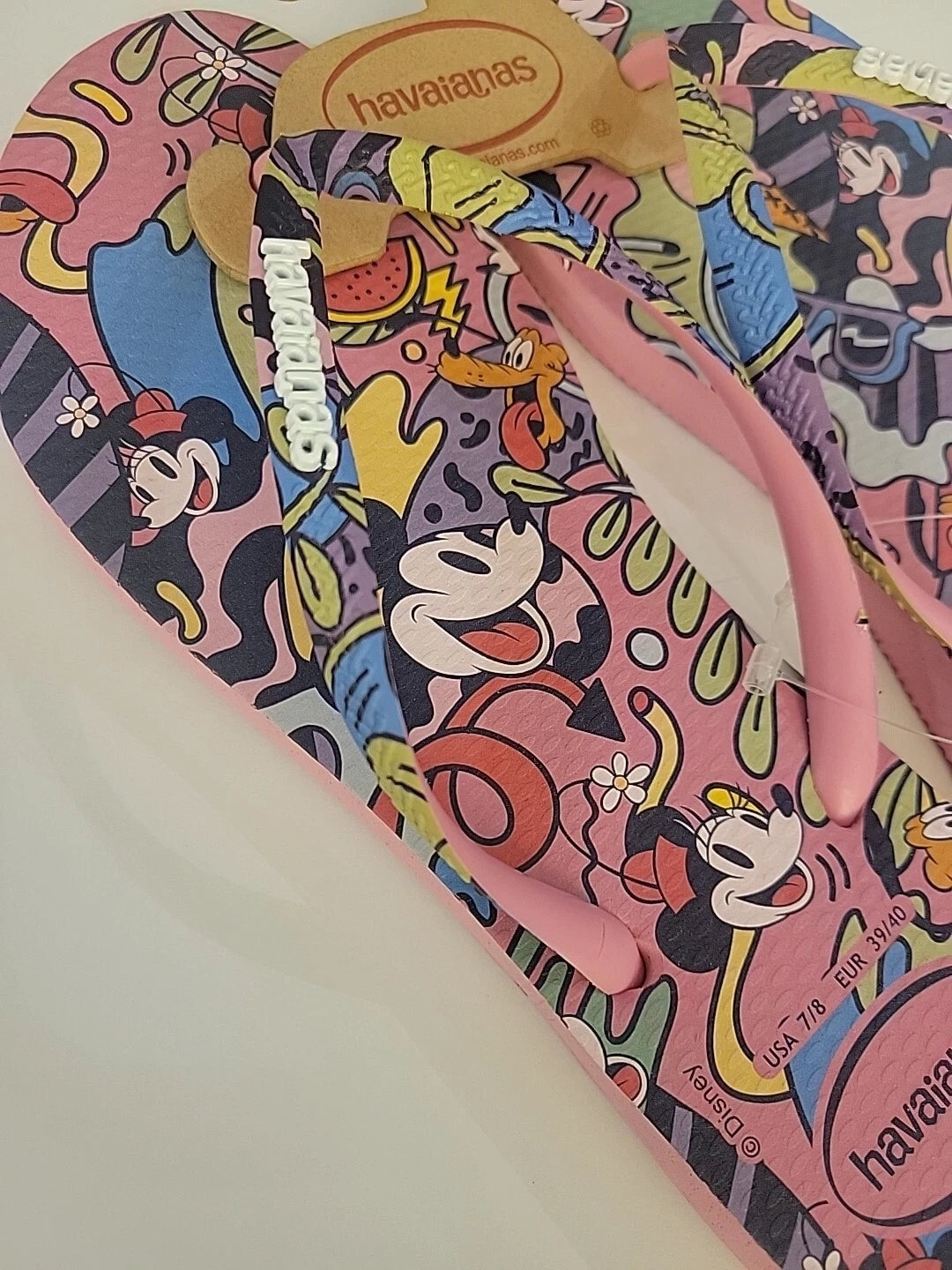 Havaianas Slim Disney Style Flip-Flops Womens Size 7- New