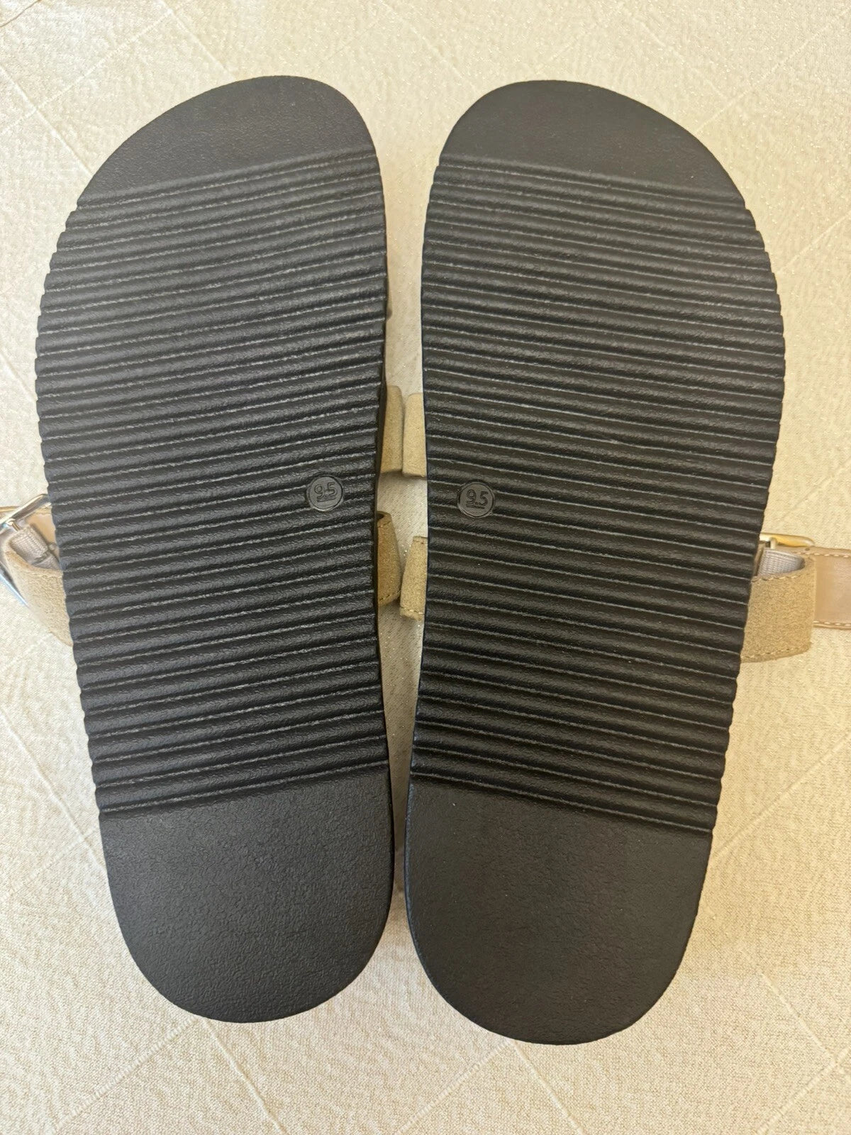 Steve Madden Mayven Suede Slide Sandals Taupe SIze 9.5