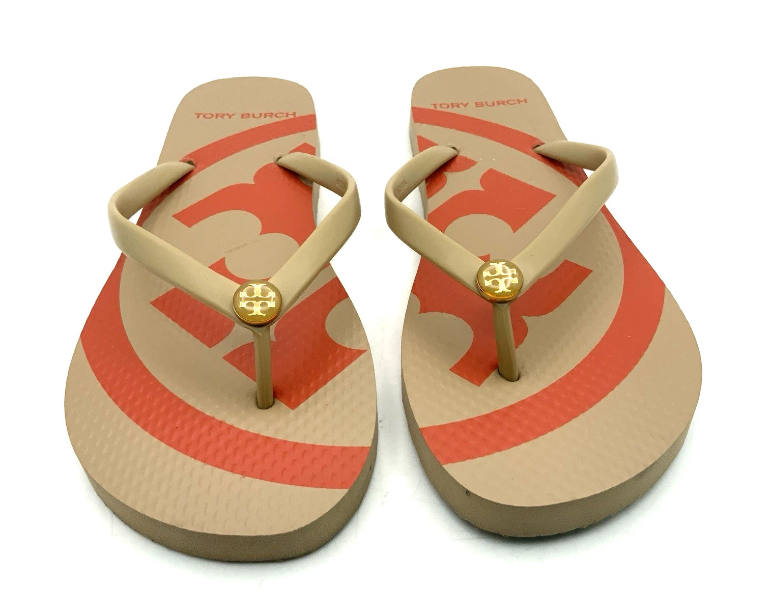 Tory Burch Reva Sandal Women's Size 8 Thong Slide Flip Flop Red-Lobster Shoe