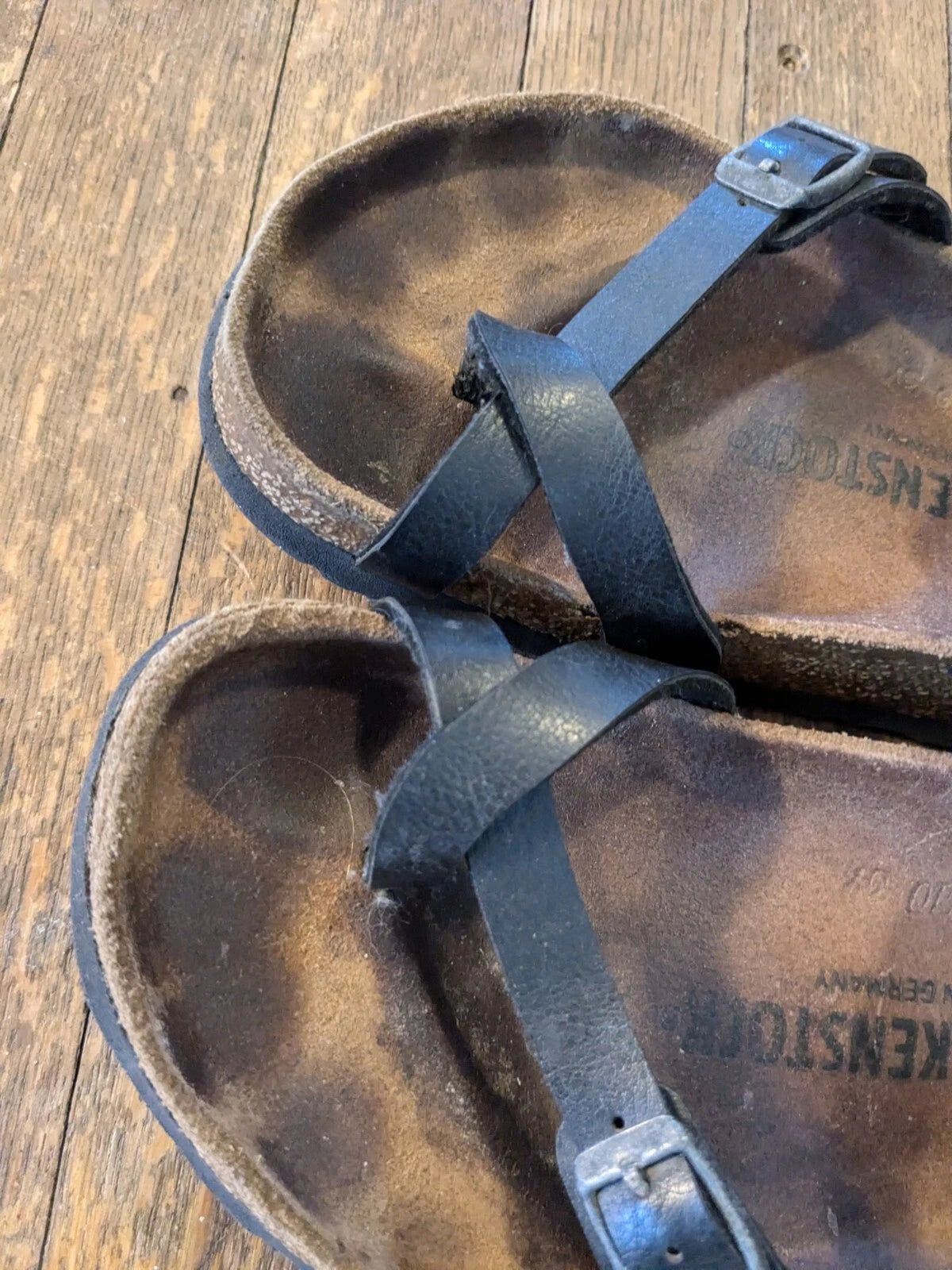 Birkenstock Mayari Graceful Pearl Black Regular Size 38 Made Germany Buckle