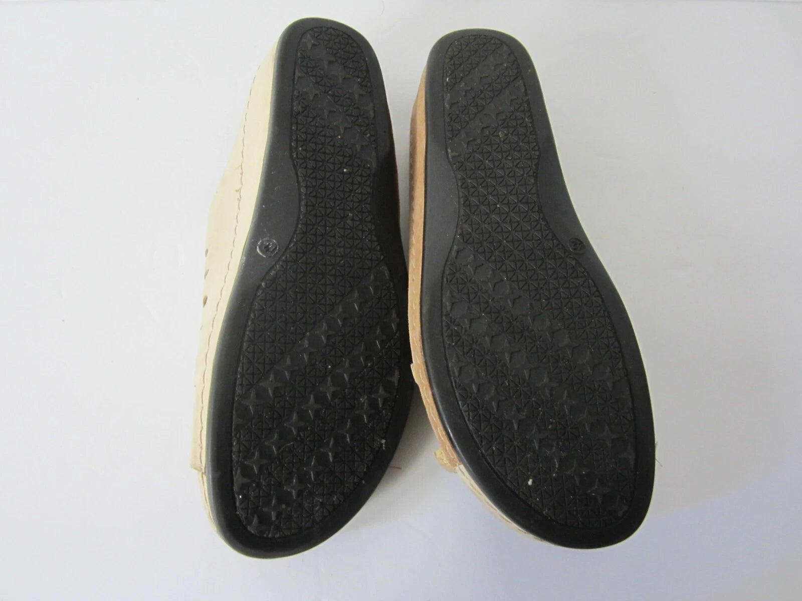 Echt Leder Sandals Womens Strappy Slides Tan/Taupe Leather Size 42 US 10.5-11