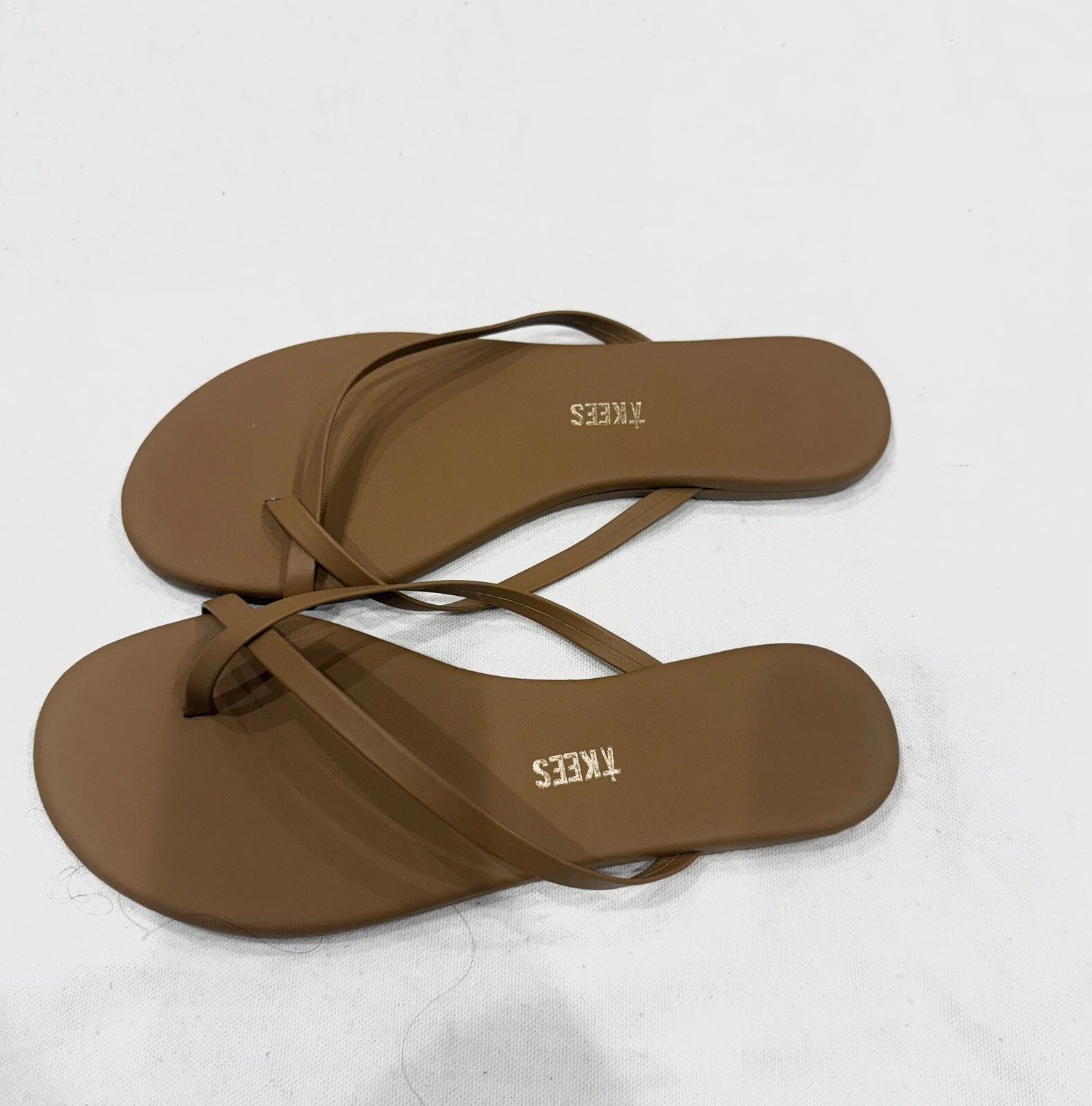 TKEES, WOMEN'S SANDAL, FLIP-FLOP, STYLE NAME RILEY, COLORE AU NATURALE, SIZE 6