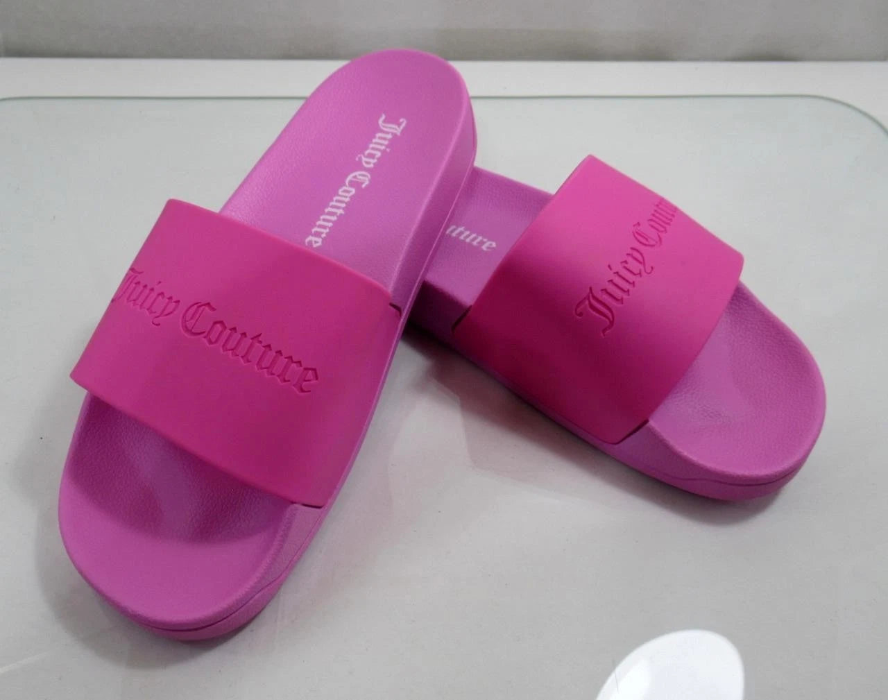 Juicy Couture Breanna Slide Sandal Logo Debossed Pink Size 10 / EUR 40