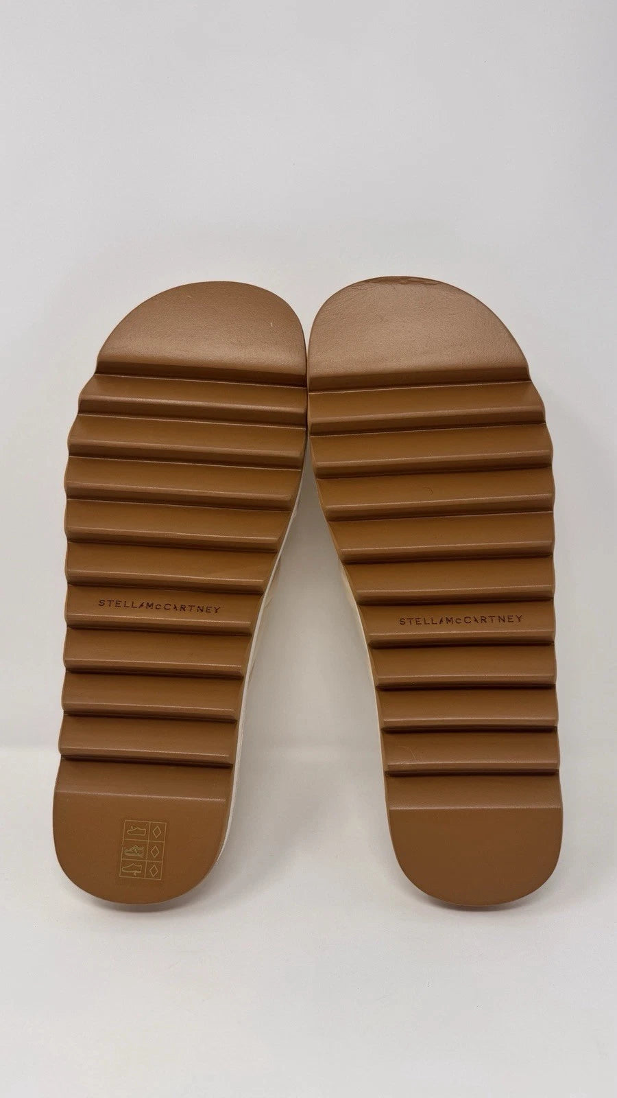 Stella McCartney Women’s Sneakelyse Twist Cream Sandals Size 10 US / 40 EU