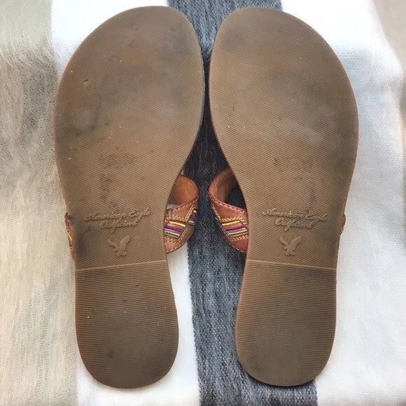 American Eagle Southwestern Style Slip on Sandals