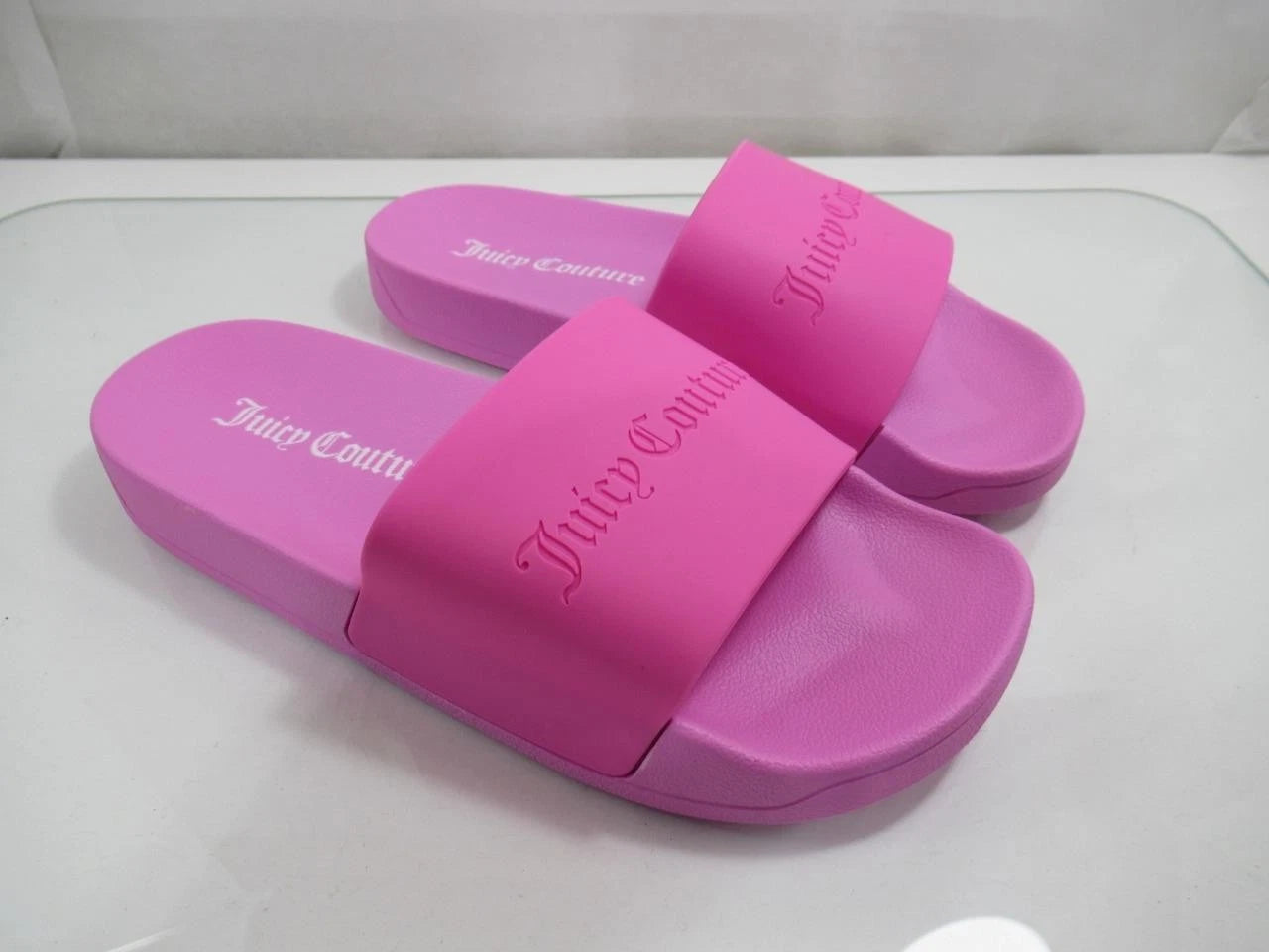 Juicy Couture Breanna Slide Sandal Logo Debossed Pink Size 10 / EUR 40