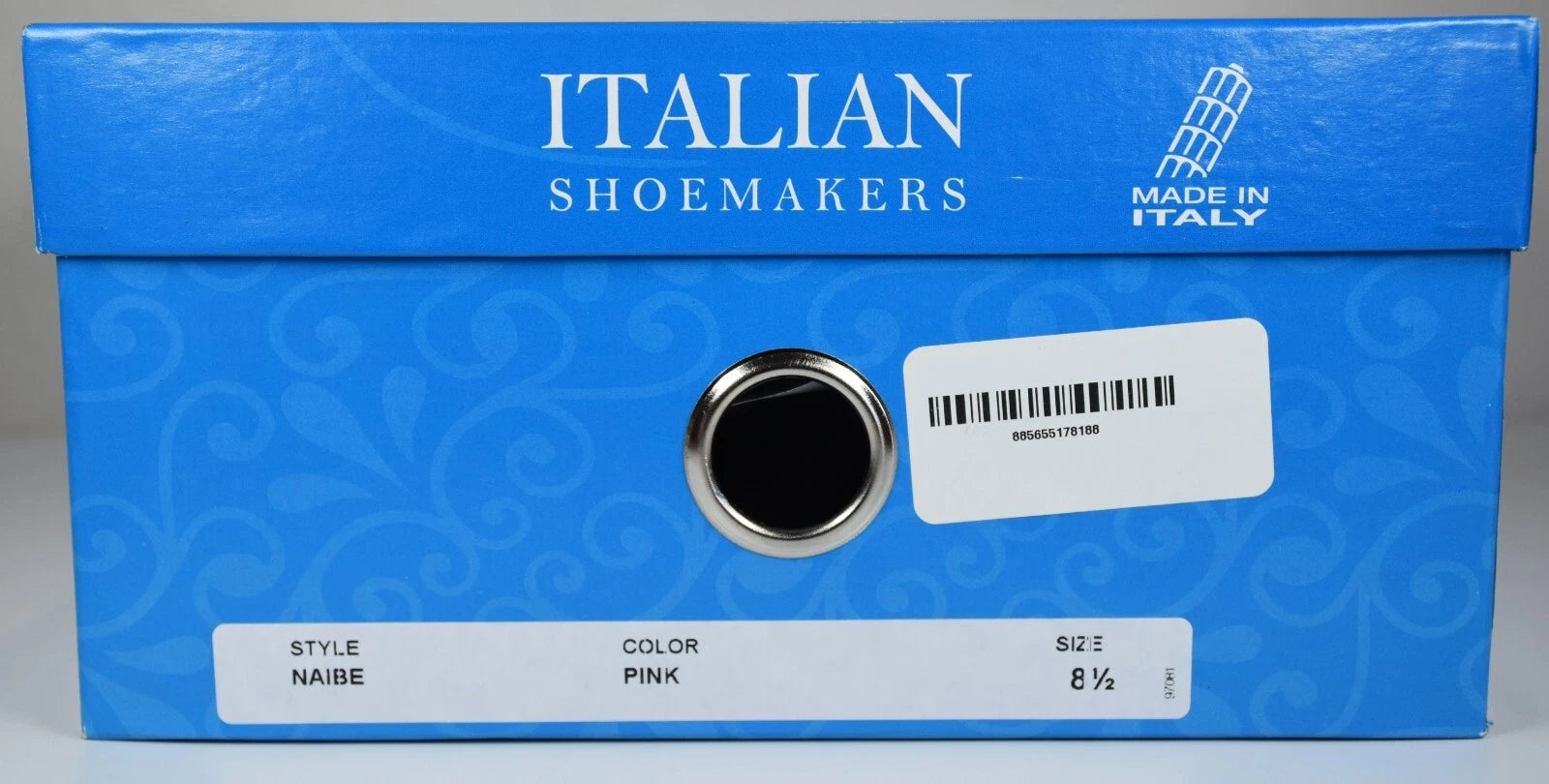 ITALIAN SHOEMAKERS NIB $120 NAIBE  CRISSCROSS PINK PLATFORM SLIDE SANDAL. 8.5 M