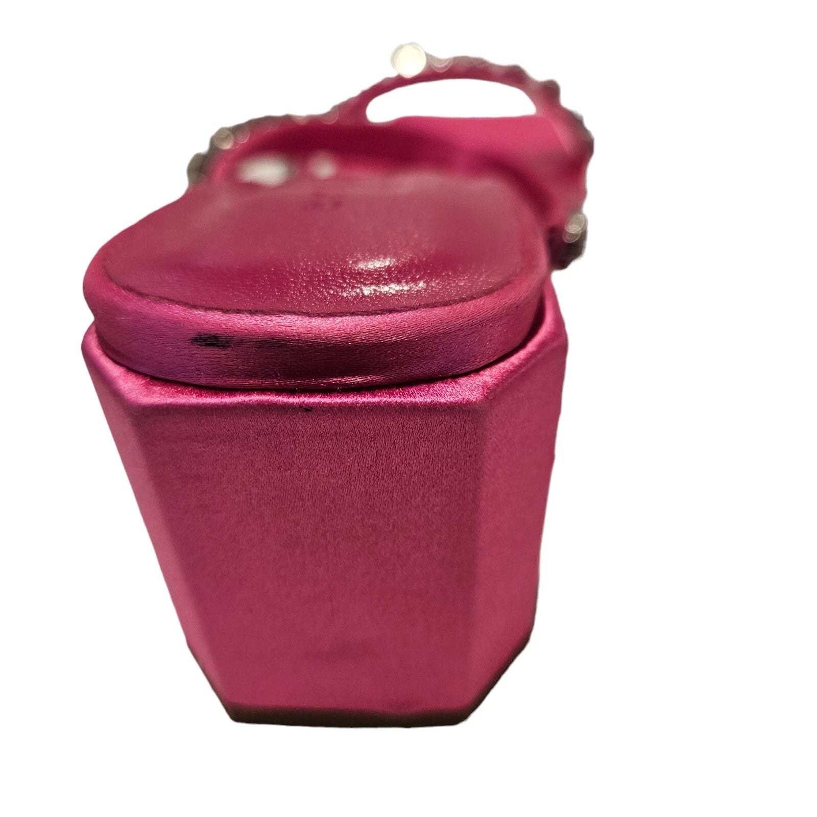 BY FAR Tanya Crystal Embellished Fuchsia Pink Mule Sandals 37 / Size 6 US $504