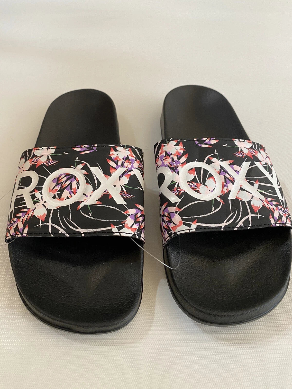 Roxy Women's Eva Slides Floral Sandals Sz 9.5