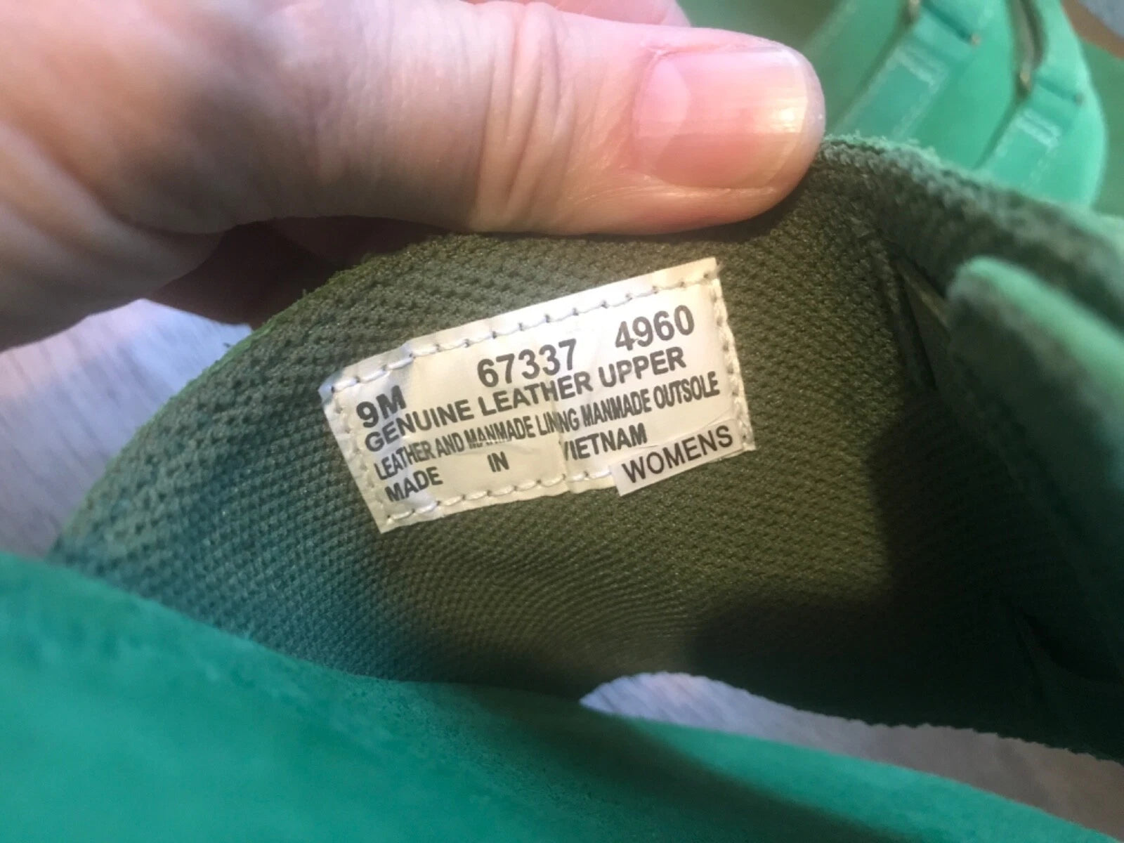 Rare New W/out Box Timberland Slide Sandals Womens Sz 9 Green Suede Adjustable