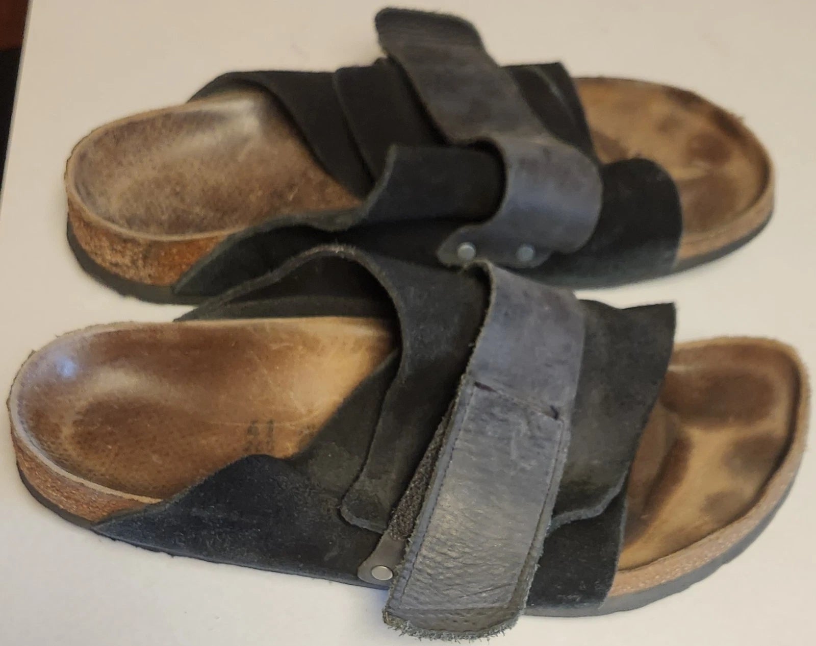 BIRKENSTOCK Flip Flop EUR 41 265 L10 M8 Black Straps Brown Sandals Strap Shoes