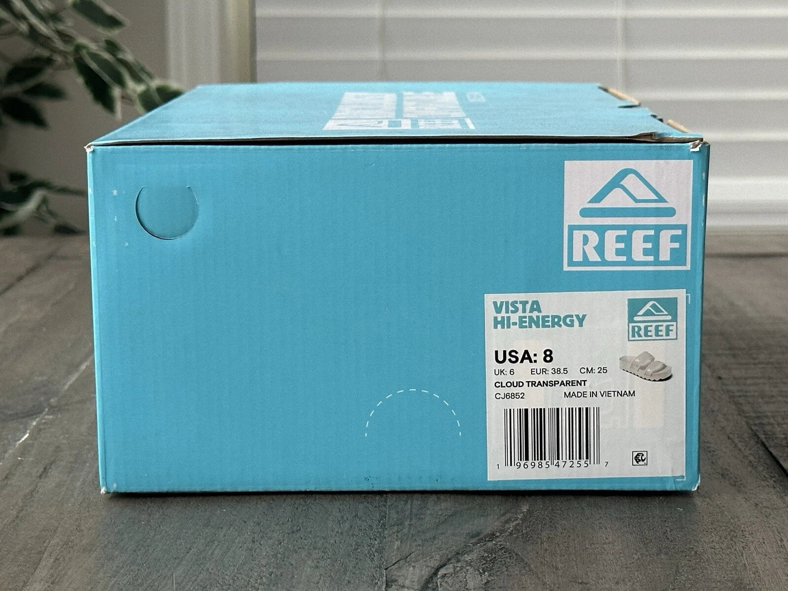 Reef Women's US 8 Vista Hi-Energy Cloud Transparent Slides, Style # CJ6852