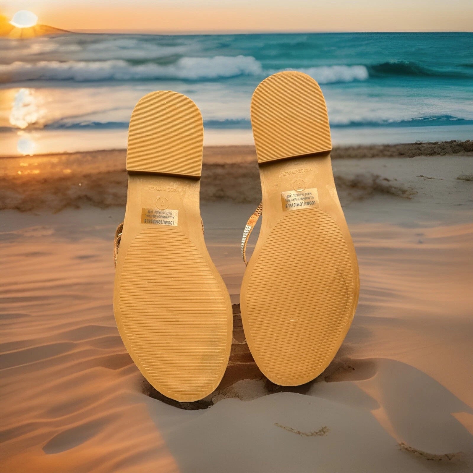 Steve Madden Skyler Black Fashion Flat Embellished Slip On Sandals, Size 8