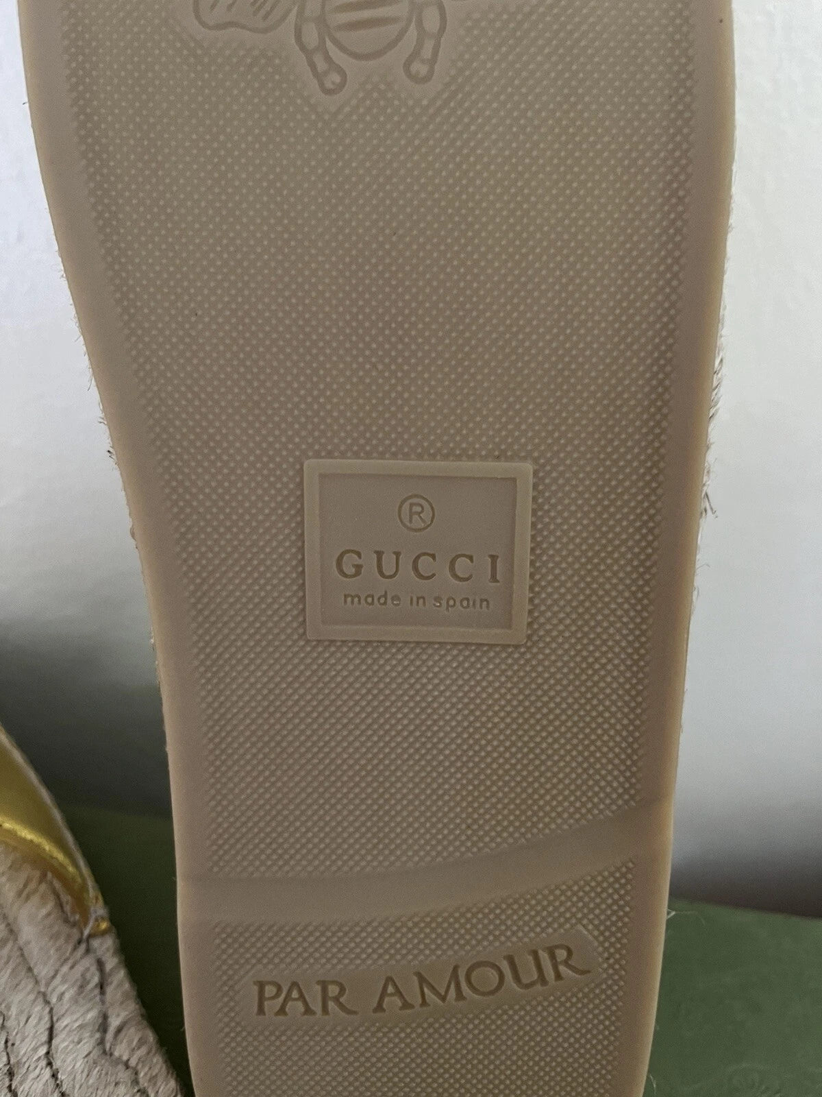 NIB GUCCI Interlocking GG Cut Out Espadrille Sandals 725830 Sz 39.5G US 9.5 $660