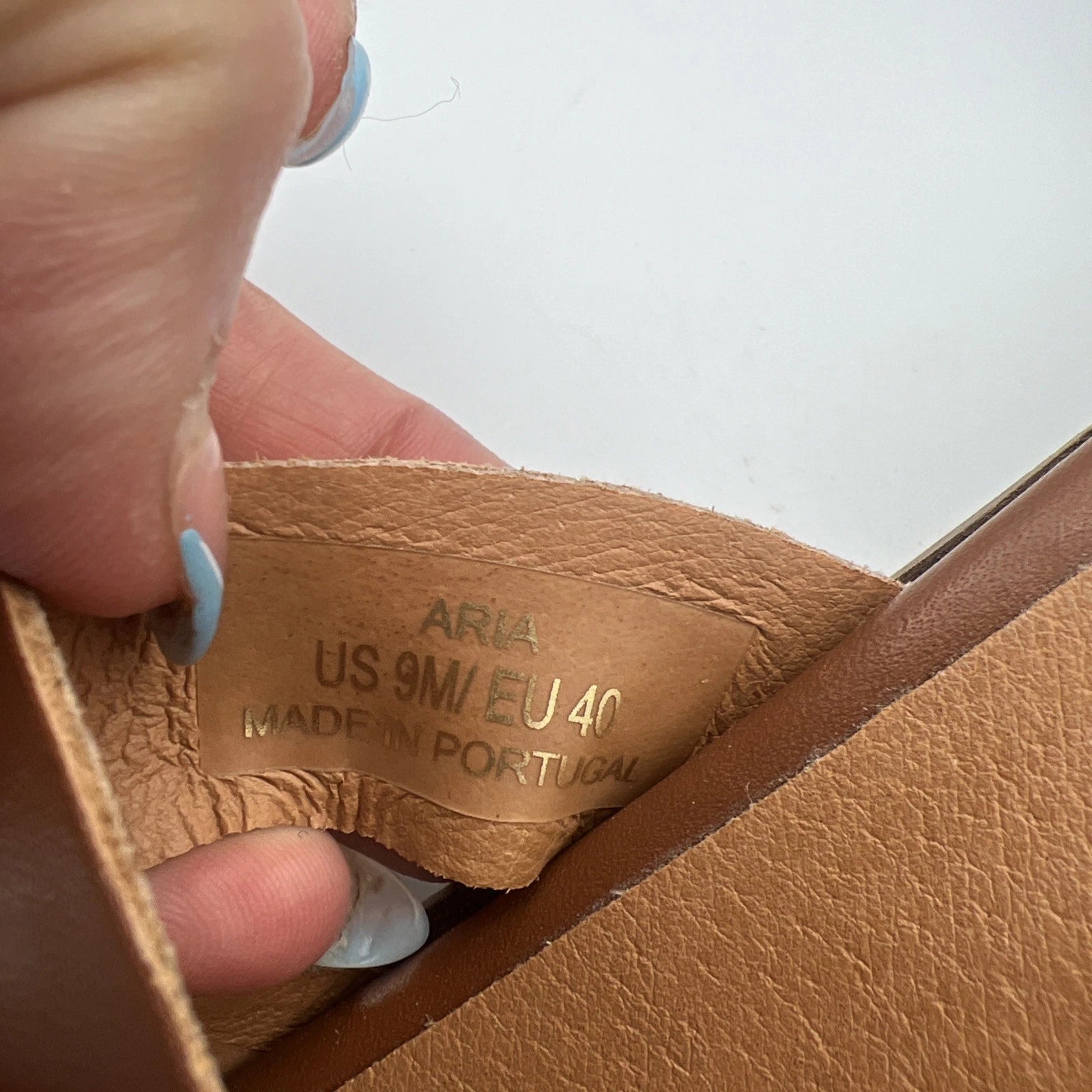 BRUNO MAGLI ARIA Block Heel Brown Leather Slide Sandal Women's Size 9M NEW