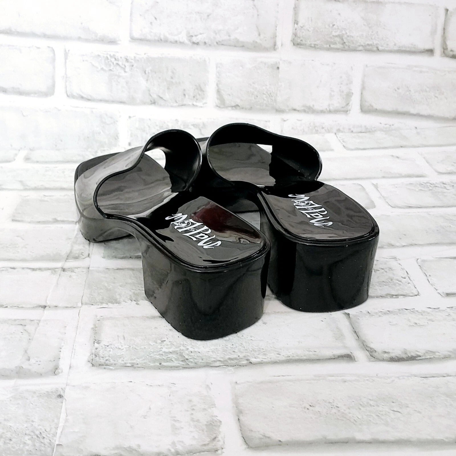 Mad Love Block Heel Mules Sandals Womens Size 6