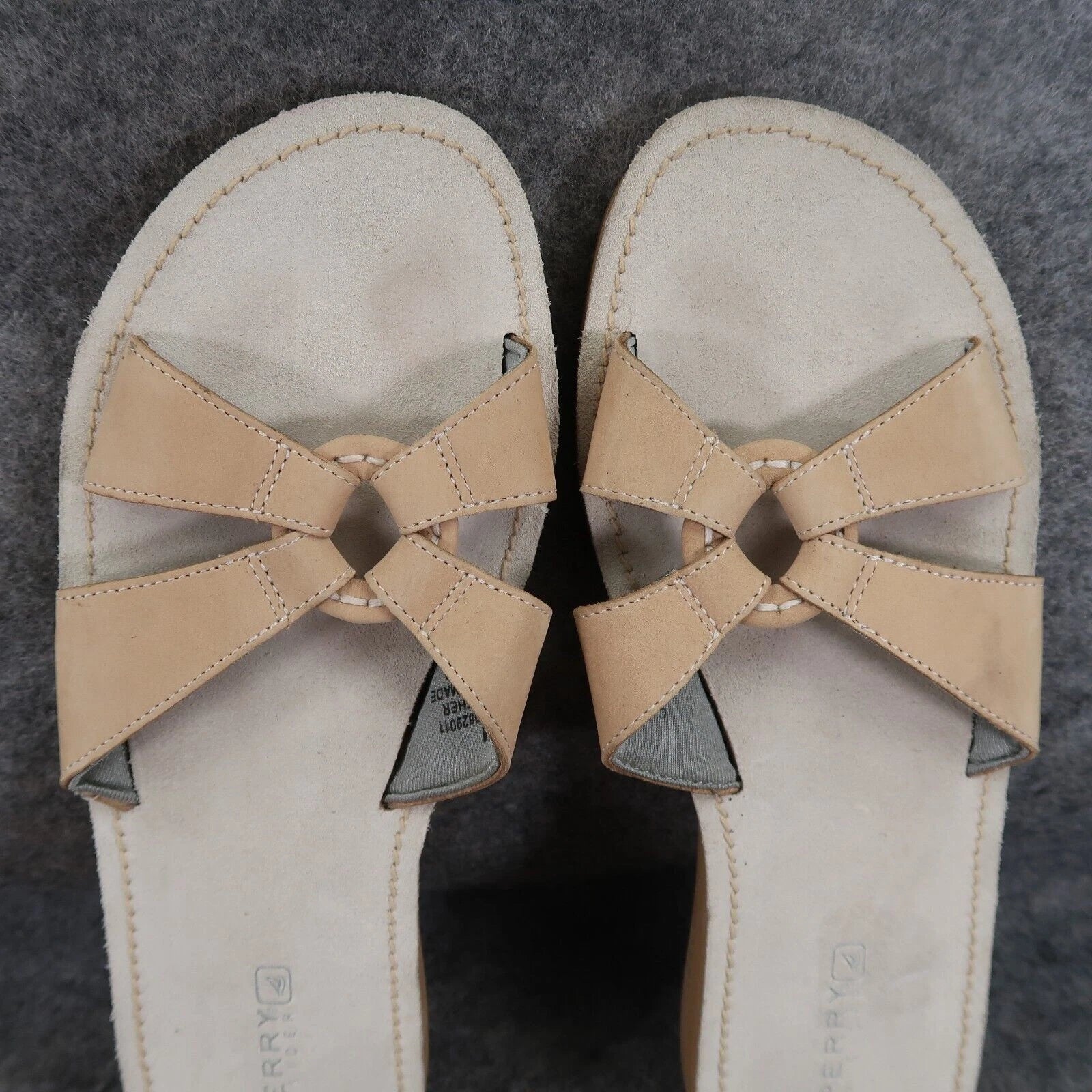 Sperry Shoes Womens 9 Slide Sandals Leather Slip On Fashion Comfort Top Sider