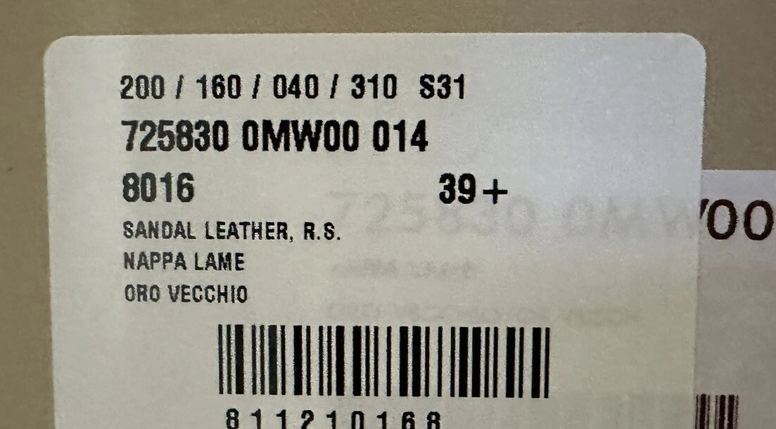 Gucci Interlocking G Cut Out Espadrille Sandals Women Size 39.5 (US 9.5) Authent