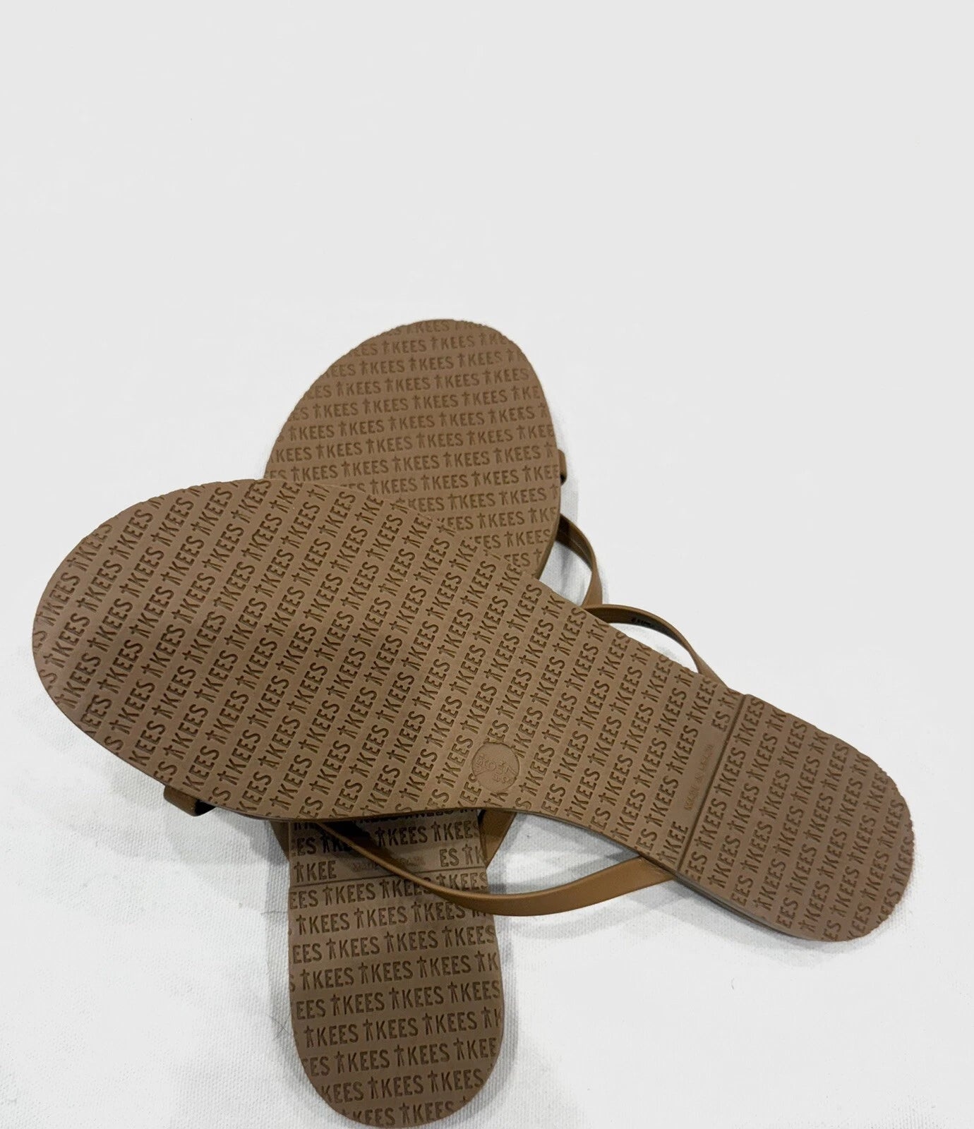 TKEES, WOMEN'S SANDAL, FLIP-FLOP, STYLE NAME RILEY, COLORE AU NATURALE, SIZE 6