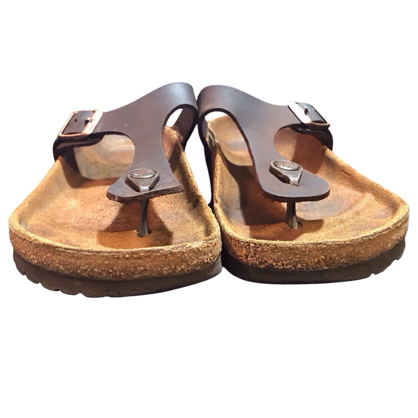 Birkenstock Gizeh Brown Slide Sandals Size EU 37 US 6 Comfort