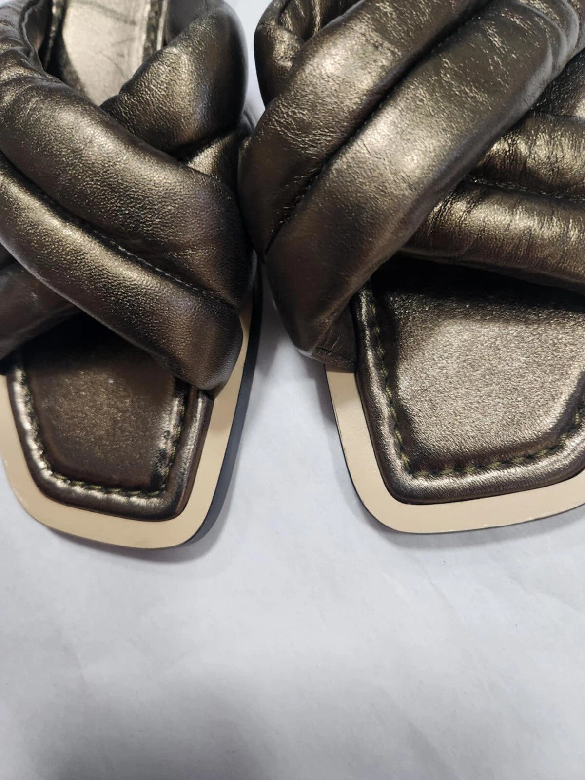 LAFAYETTE 148 NEW YORK Donne Slide Sandal Sz 37/US 7 $447