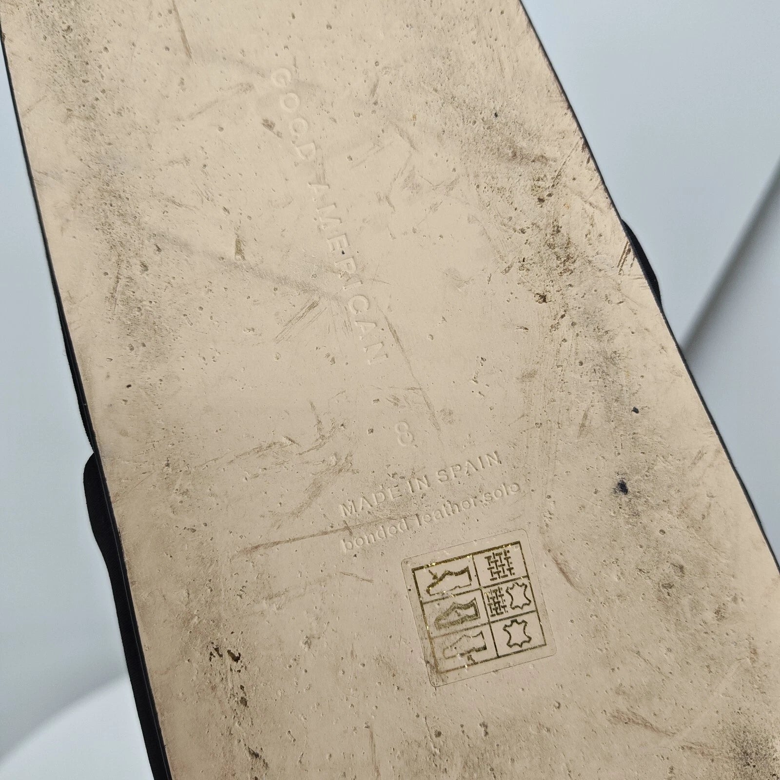 GOOD AMERICAN Chain Platform Slide Neoprene Black Size 8 Fashion Cute Sandals