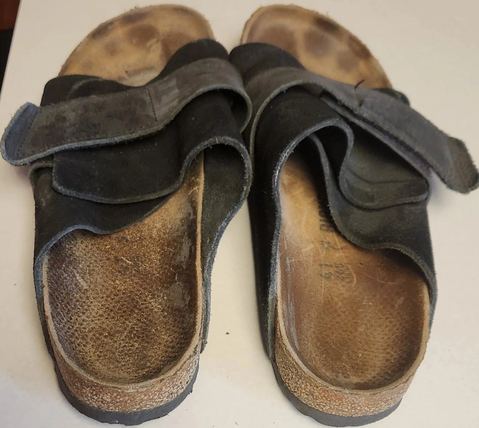 BIRKENSTOCK Flip Flop EUR 41 265 L10 M8 Black Straps Brown Sandals Strap Shoes