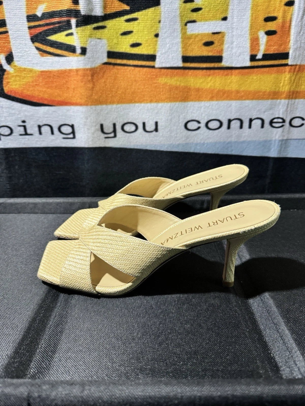 Stuart Weitzman Women's Carmen Sandal in Wheat Size 10B