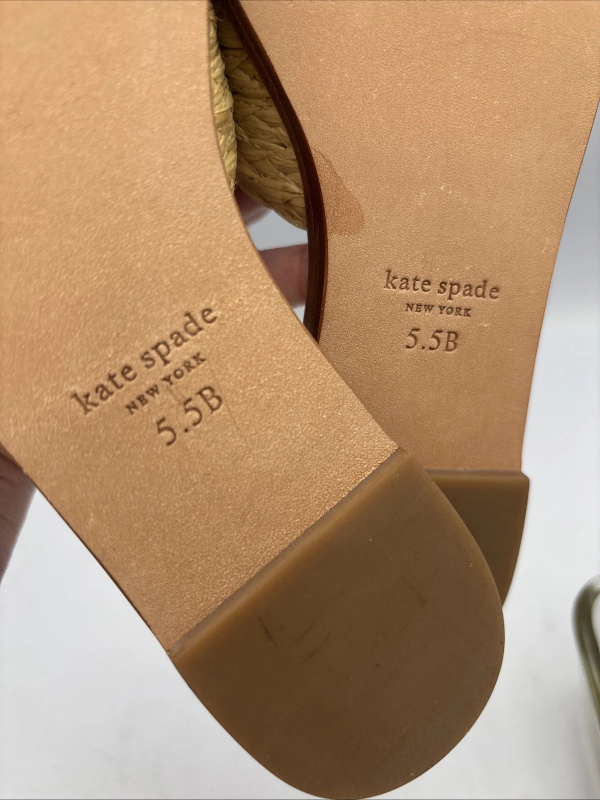 Kate Spade Dock Crystal Slide Sandal Flat Sz 5.5