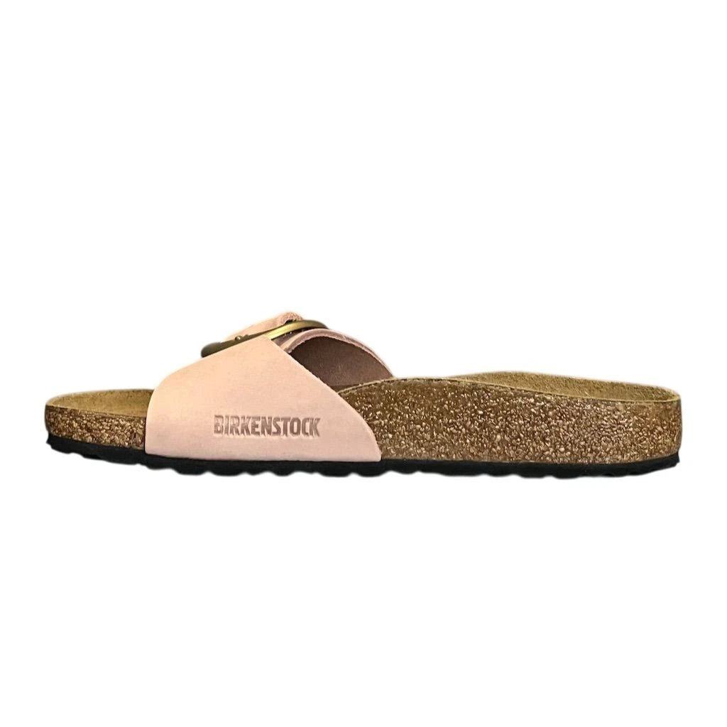 Birkenstock Madrid Big Buckle Women's Pink Leather Slide Sandals 7 Slip On