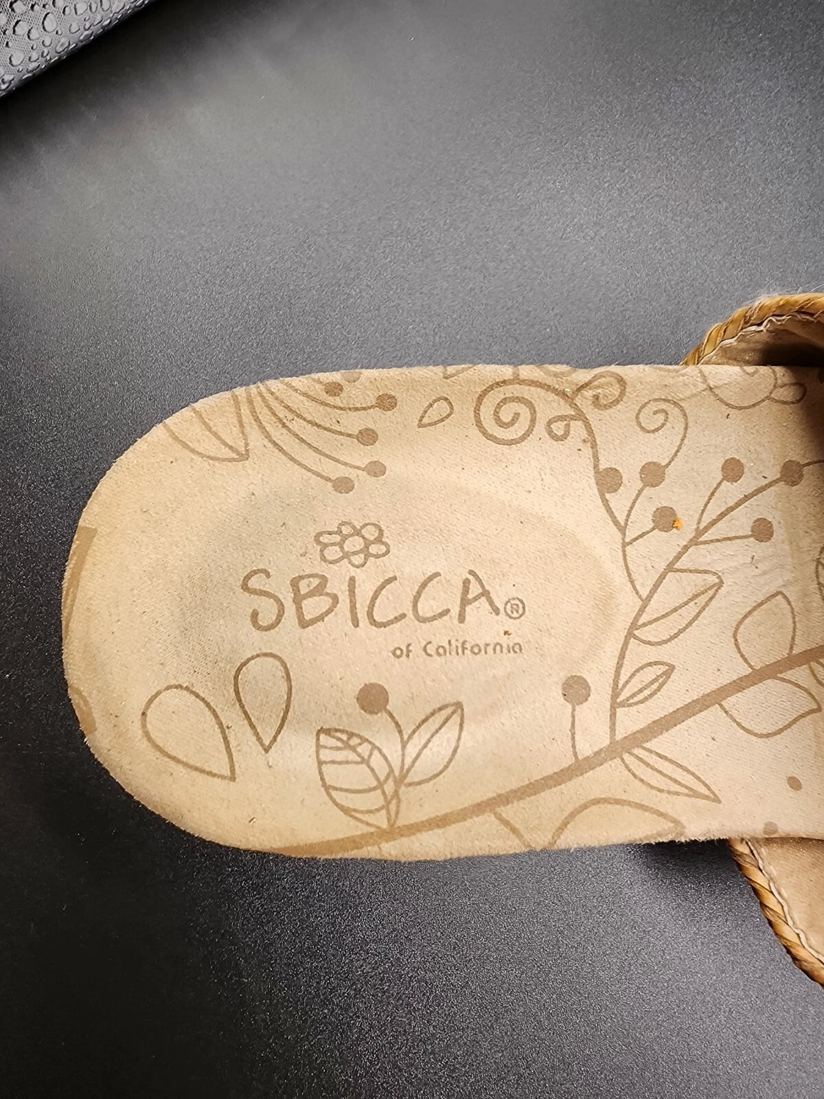 SBICCA Multi-colored 'Braid' Style Slide Sandals Women's Size 7.5M