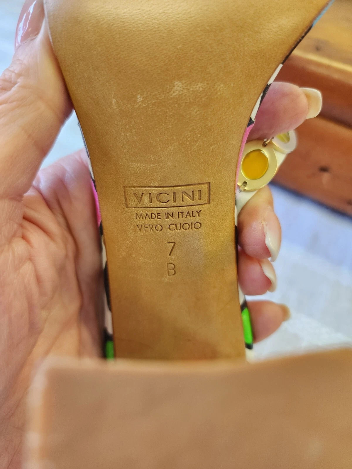 giuseppe zanotti For Vicini NEW SZ 8 Handpainted Embellished Sandals