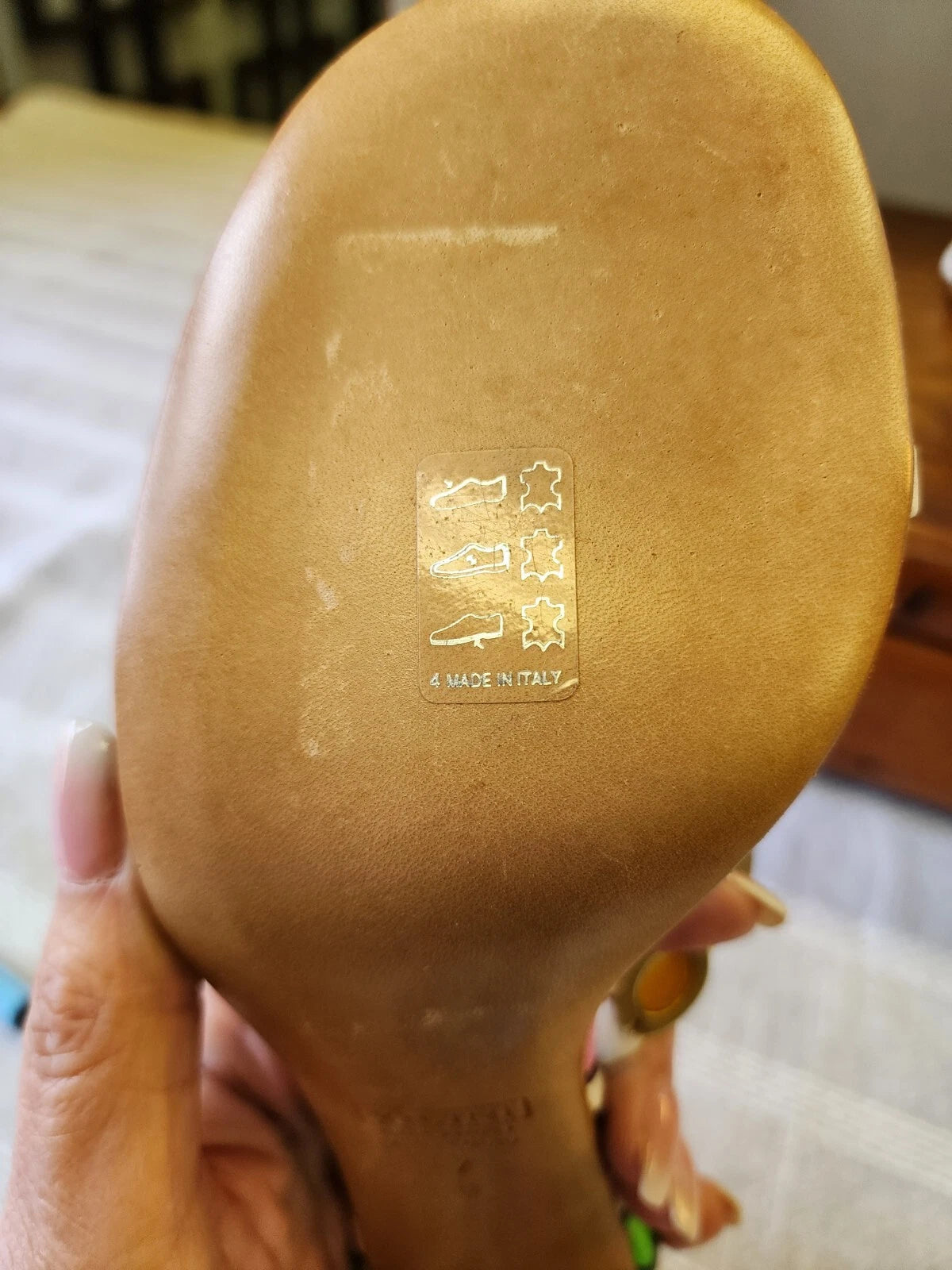 giuseppe zanotti For Vicini NEW SZ 8 Handpainted Embellished Sandals