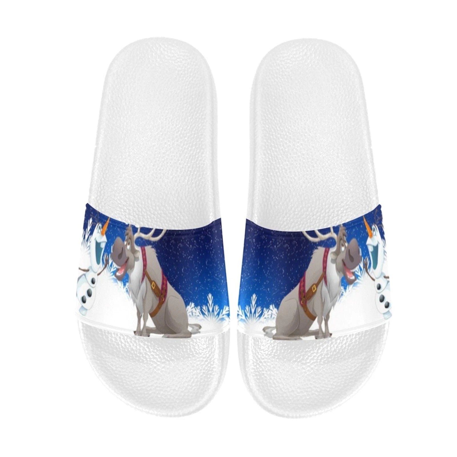 Custom Frozen Olaf Slide Sandals for Women Personalized Comfort & Style