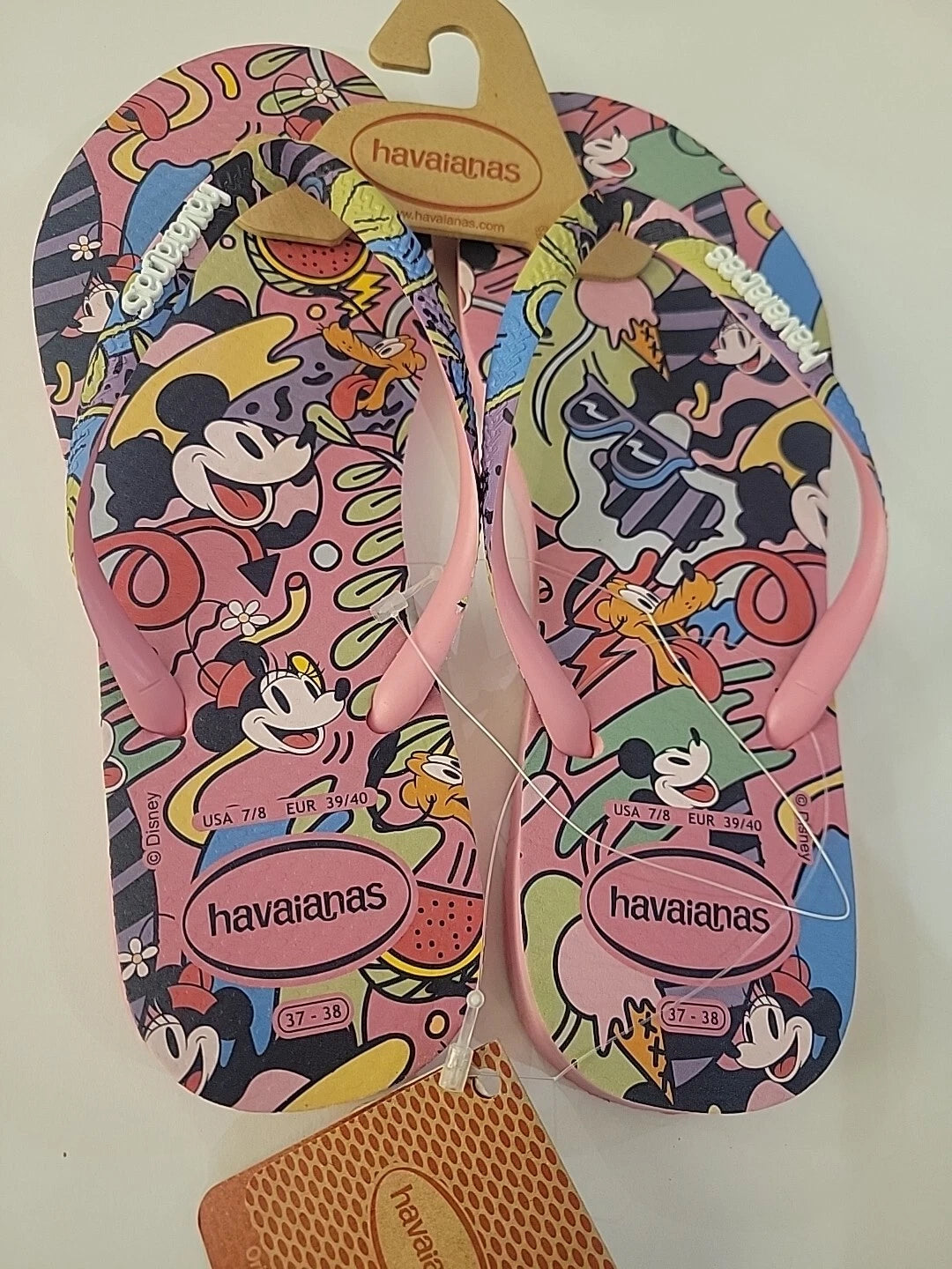 Havaianas Slim Disney Style Flip-Flops Womens Size 7- New
