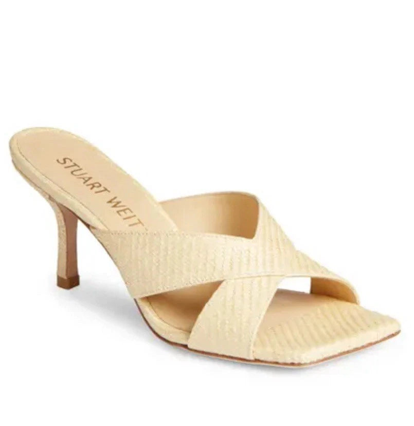 Stuart Weitzman Women's Carmen Sandal in Wheat Size 10B