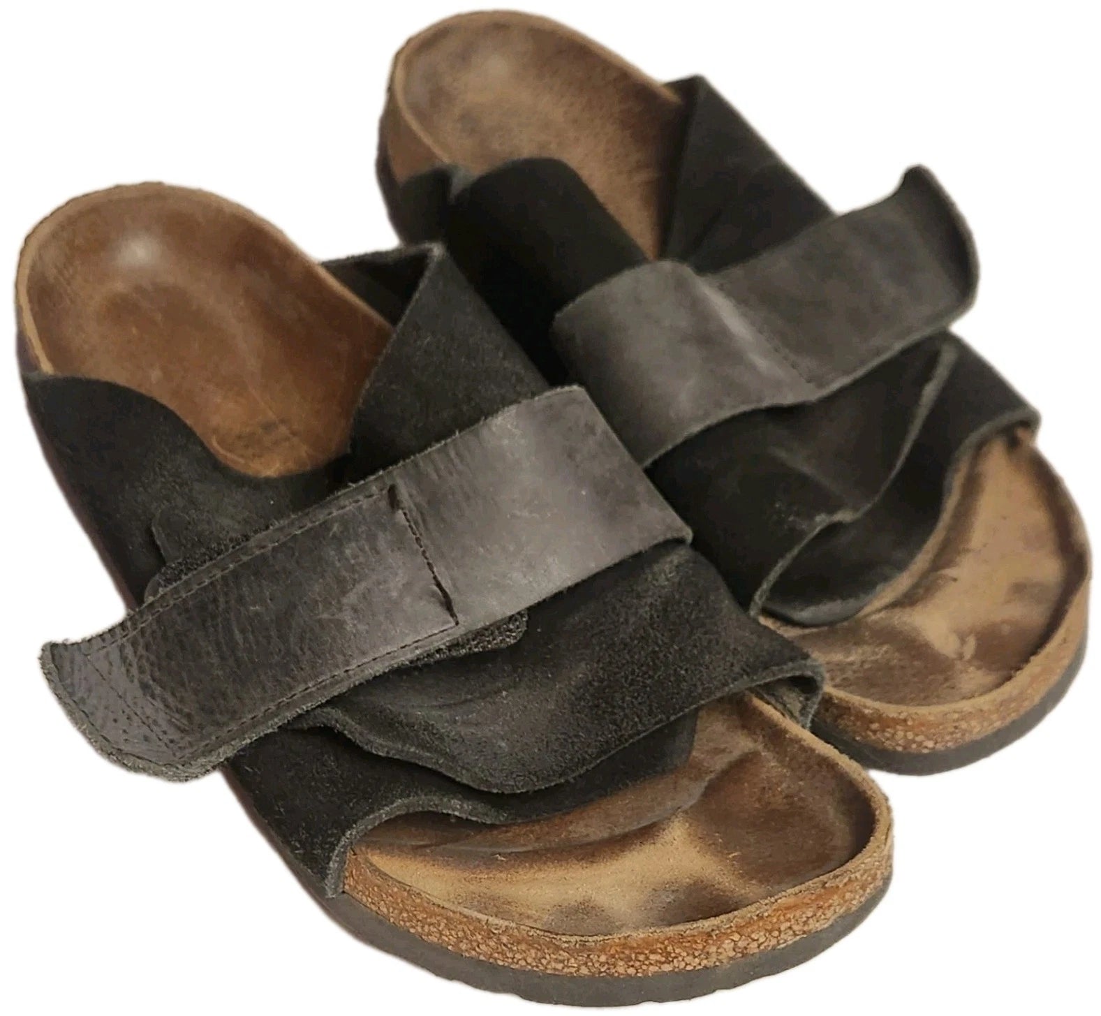 BIRKENSTOCK Flip Flop EUR 41 265 L10 M8 Black Straps Brown Sandals Strap Shoes
