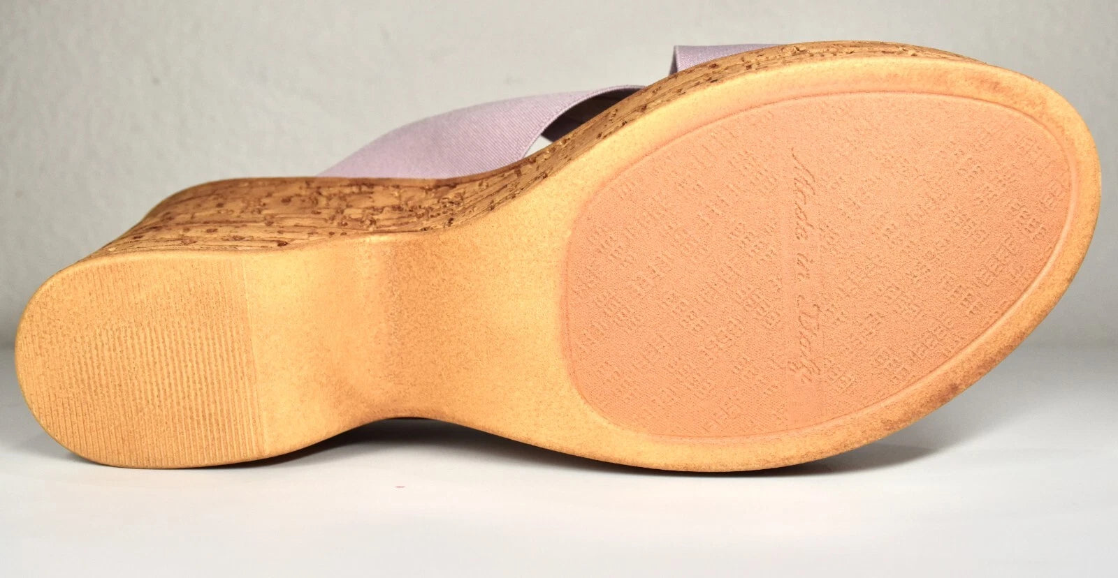 ITALIAN SHOEMAKERS NIB $120 NAIBE  CRISSCROSS PINK PLATFORM SLIDE SANDAL. 8.5 M