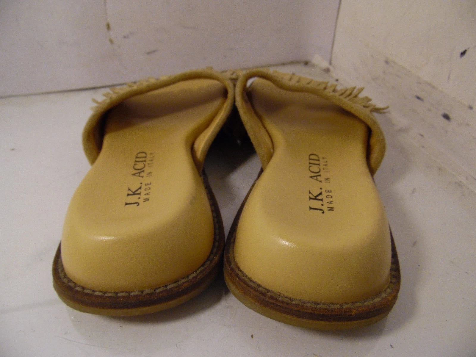 J.K. J K Acid Brown Fashion Slides Sandals Shoes size 8