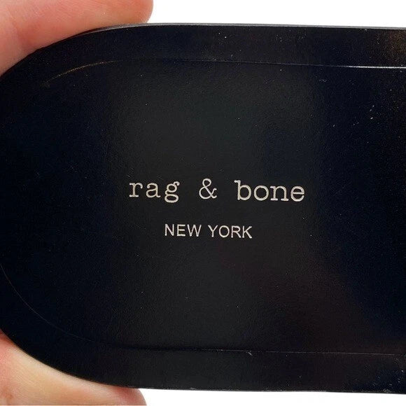 Rag & Bone Womens Shoes Keaton Slide Sandals Sz 6 Black Leather Flat Designer