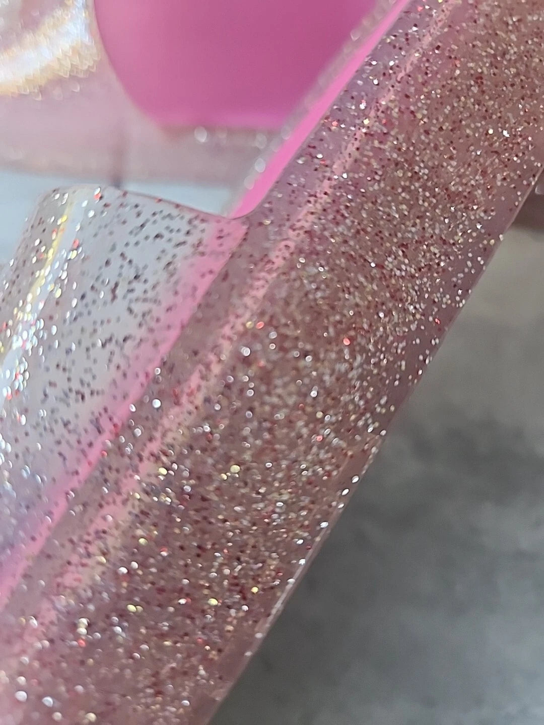 Kate Spade Splash Women's Size 9 Front Flower Glitter Jelly Slide Sandals Shoes